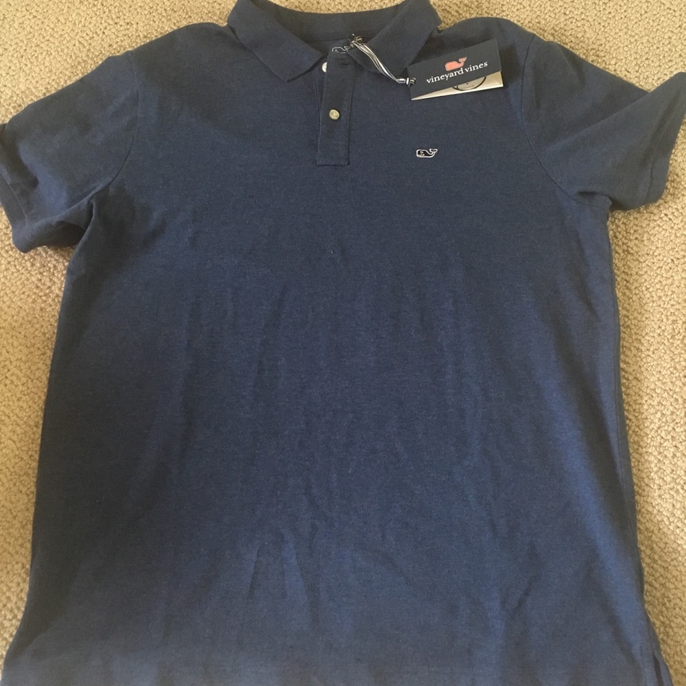 NWT Vineyard Vines men’s blue polo shirt